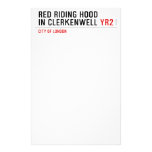 Red Riding Hood  in Clerkenwell  Stationery