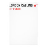 LONDON CALLIng  Stationery