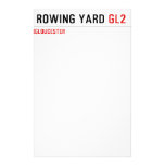 The rowing yard  Stationery