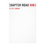 Chapter Road  Stationery