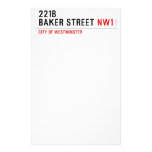221B BAKER STREET  Stationery