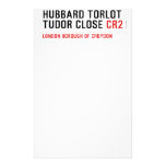 Hubbard Torlot Tudor Close  Stationery