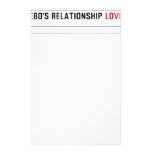 Njabulo and lebo's relationship  Stationery