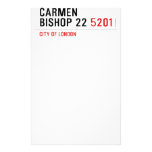 Carmen Bishop 22  Stationery
