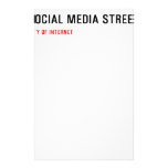 Social Media Street  Stationery