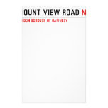 MOUNT VIEW ROAD  Stationery