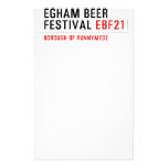EGHAM BEER FESTIVAL  Stationery