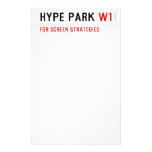 HyPE PARK  Stationery