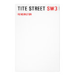 Tite Street  Stationery