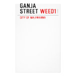 Ganja Street  Stationery