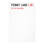 penny lane  Stationery