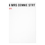 Mr n Mrs Dennie strt  Stationery