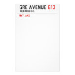 GRE AVENUE  Stationery