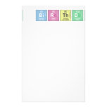 My Birthday  Stationery