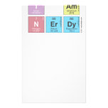 I AM
 N|erdy  Stationery