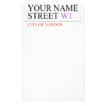 Your Name Street  Stationery