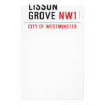 Lisson grove  Stationery