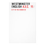 Westminster English  Stationery