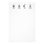 WORK  Stationery