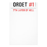 ORDET  Stationery