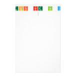 What elements are in your name? 
   Stationery