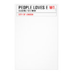 PEOPLE LOVES E  Stationery