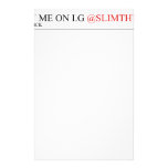 FOLLOW ME ON I.G  Stationery