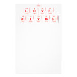 I
 LOVE 
 DIVINE  Stationery