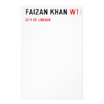 FAIZAN KHAN  Stationery