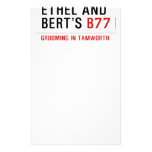 ETHeL and Bert’s  Stationery