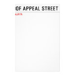 COURT OF APPEAL STREET  Stationery