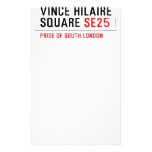 Vince hilaire Square  Stationery