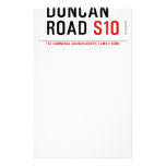 Duncan  Road  Stationery