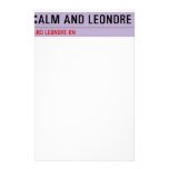 Keep Calm And Leondre On  Stationery