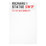 richard i statue  Stationery