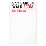 sky garden walk  Stationery