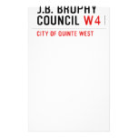 J.B. BROPHY COUNCIL  Stationery