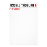 Russell Thoburn  Stationery