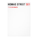 THOMAS STREET  Stationery
