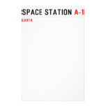 Space Station  Stationery