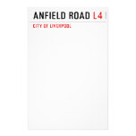 Anfield road  Stationery