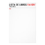 tu LISTA DE libros  Stationery