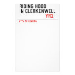 Little Red  Riding Hood  in CLERKENWELL   Stationery