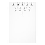 
 Harish
 Kumar
   Stationery