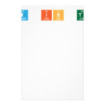 CHem is try  Stationery