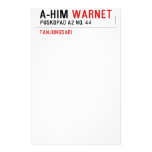 A-HIM  Stationery