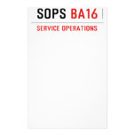 SOPS  Stationery