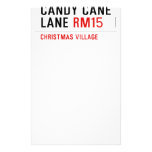 Candy Cane Lane  Stationery