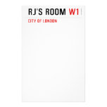 RJ’s Room  Stationery
