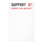 Support   Stationery